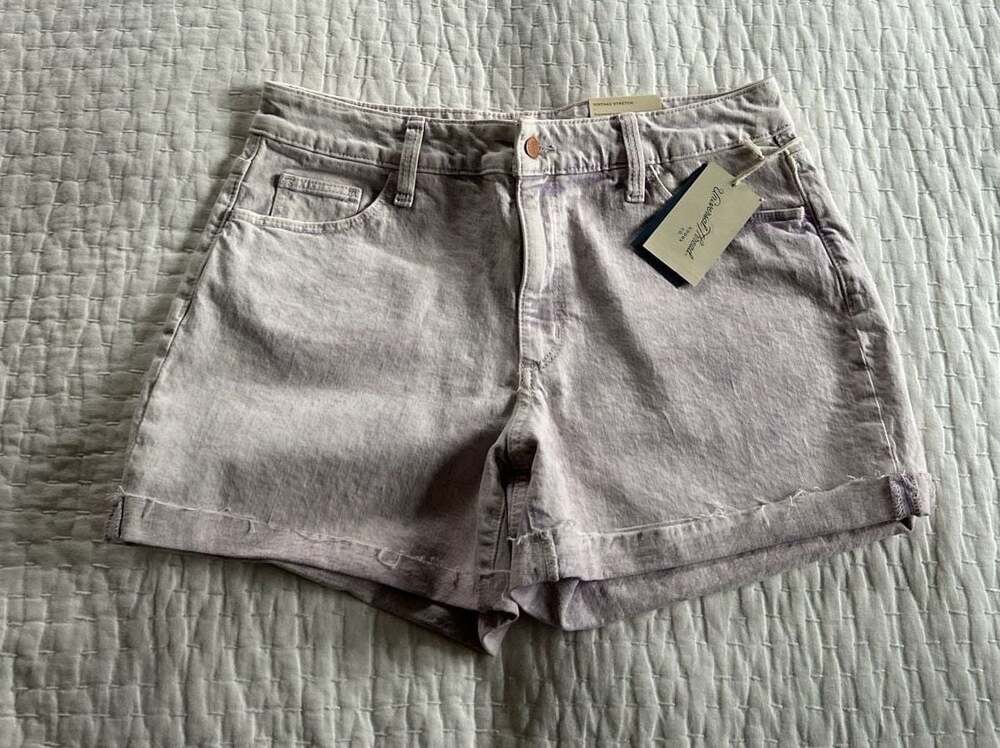 Universal Thread Vintage Stretch Denim Shorts, Lavender